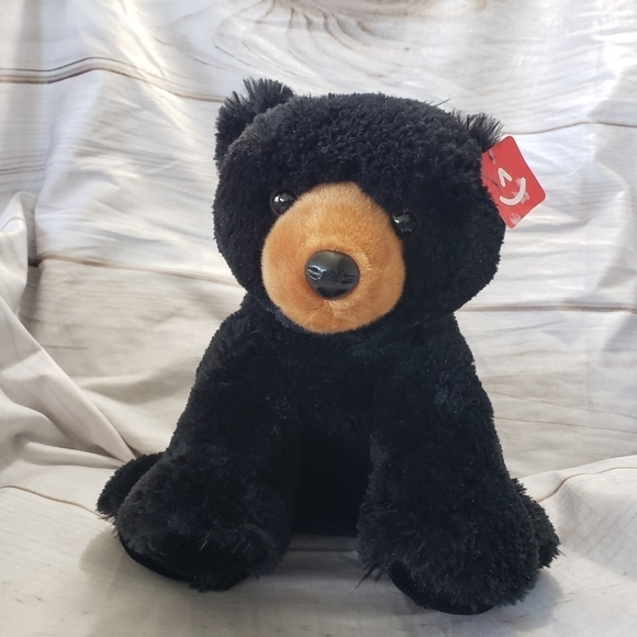 Aurora Black Bear 11" Plush Stuffed Animal Sitting #50287 Soft With Tag 2019 - Picture 9 of 9